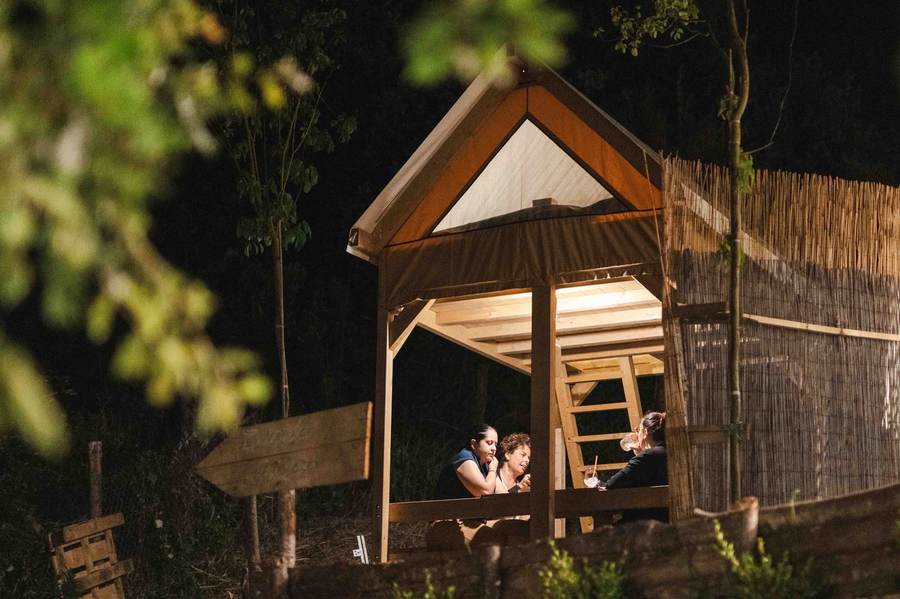 Simposio Petra Sky Glamping – evento cena Diamante